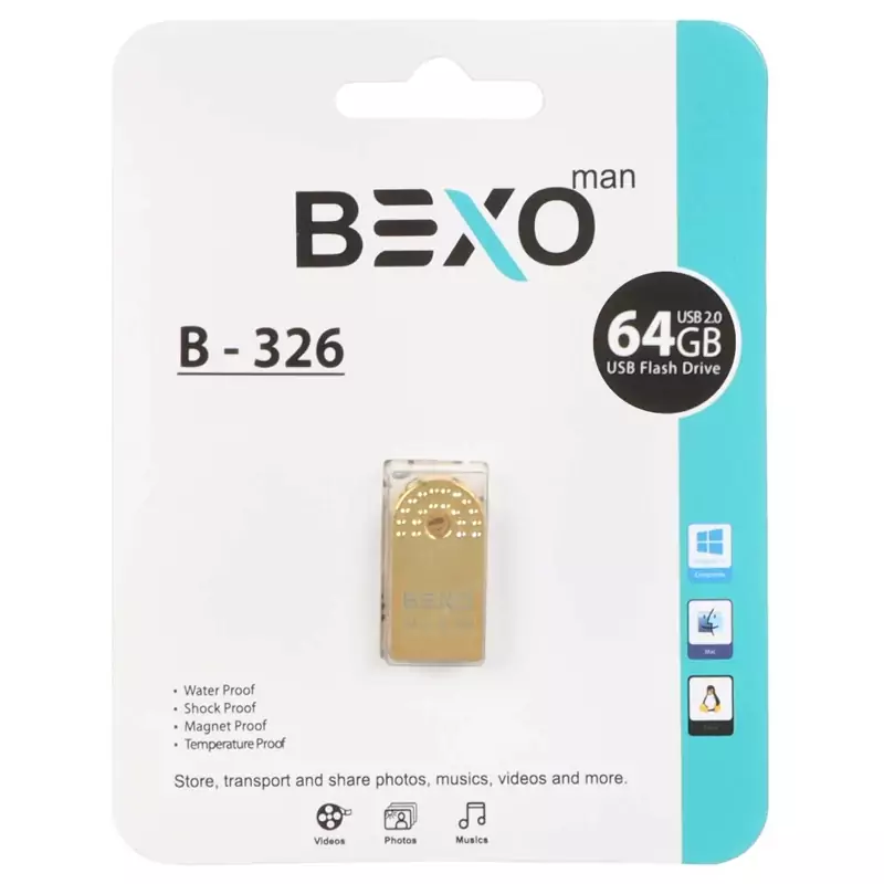 فلش BEXO مدل 326ظرفیت 64gb usb2