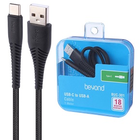 کابل تبدیل USB به USB-C بیاند مدل BUC-301 FAST CHARGE طول 1 متر