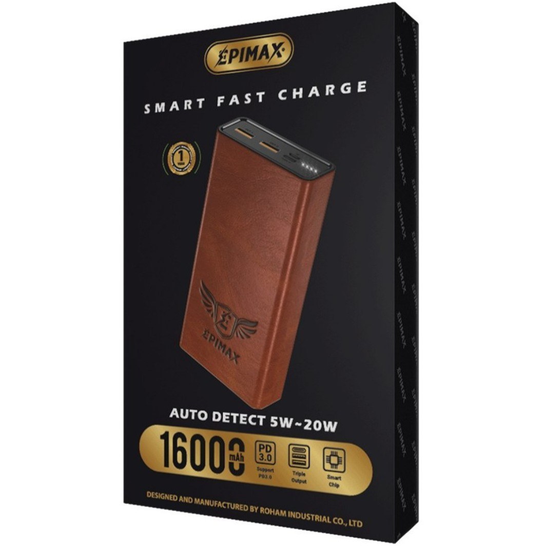 پاوربانک اپیمکس مدل Ep-210 با ظرفیت 16000 میلی آمپر ساعت