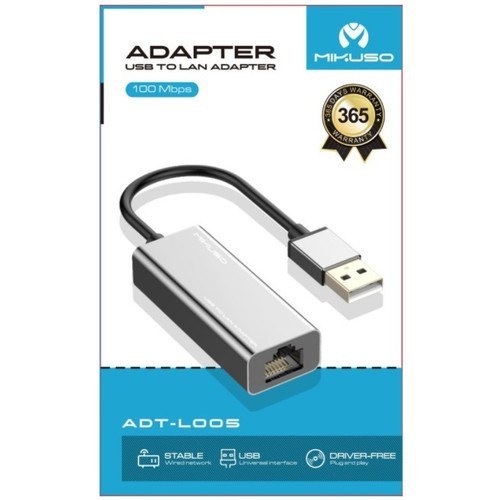 کارت شبکه USB3 به LAN صد مگ برند MIKUSO مدل ADT-L005