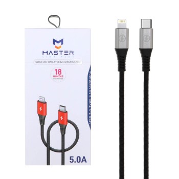 کابل شارژ فست MASTER Type-C to Lightning مدل ETM 001