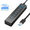 هاب 7 پورت USB 3.0 شارک مدل 307 کد TURBO SPEED